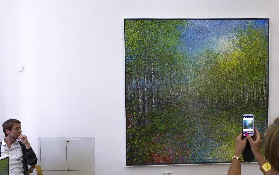 David Komander, Abtei Brauweiler Kunsttage 2015, painting 200x200cm, 2015