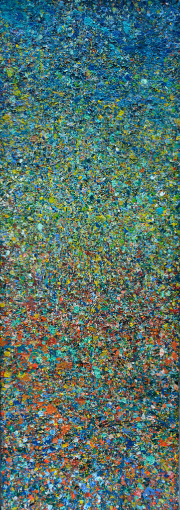 "PEAK" Serie, #42.1, oil on canvas, 25x70cm, 2019